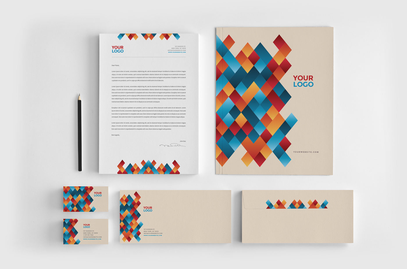 兩套很酷的VI設(shè)計模板