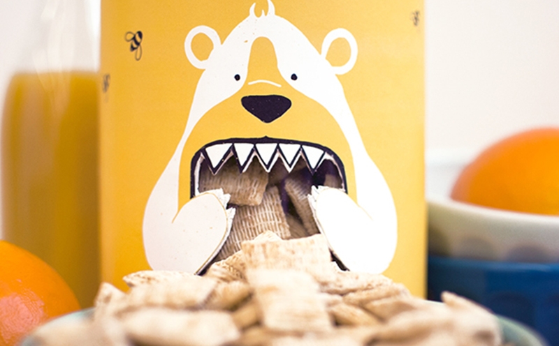 谷物早餐創意包裝設計！雨時糧農產品版畫包裝設計