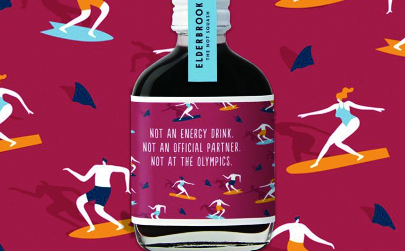 青春活力的插畫飲料包裝設計,不過最扎心的還是飲料的文案