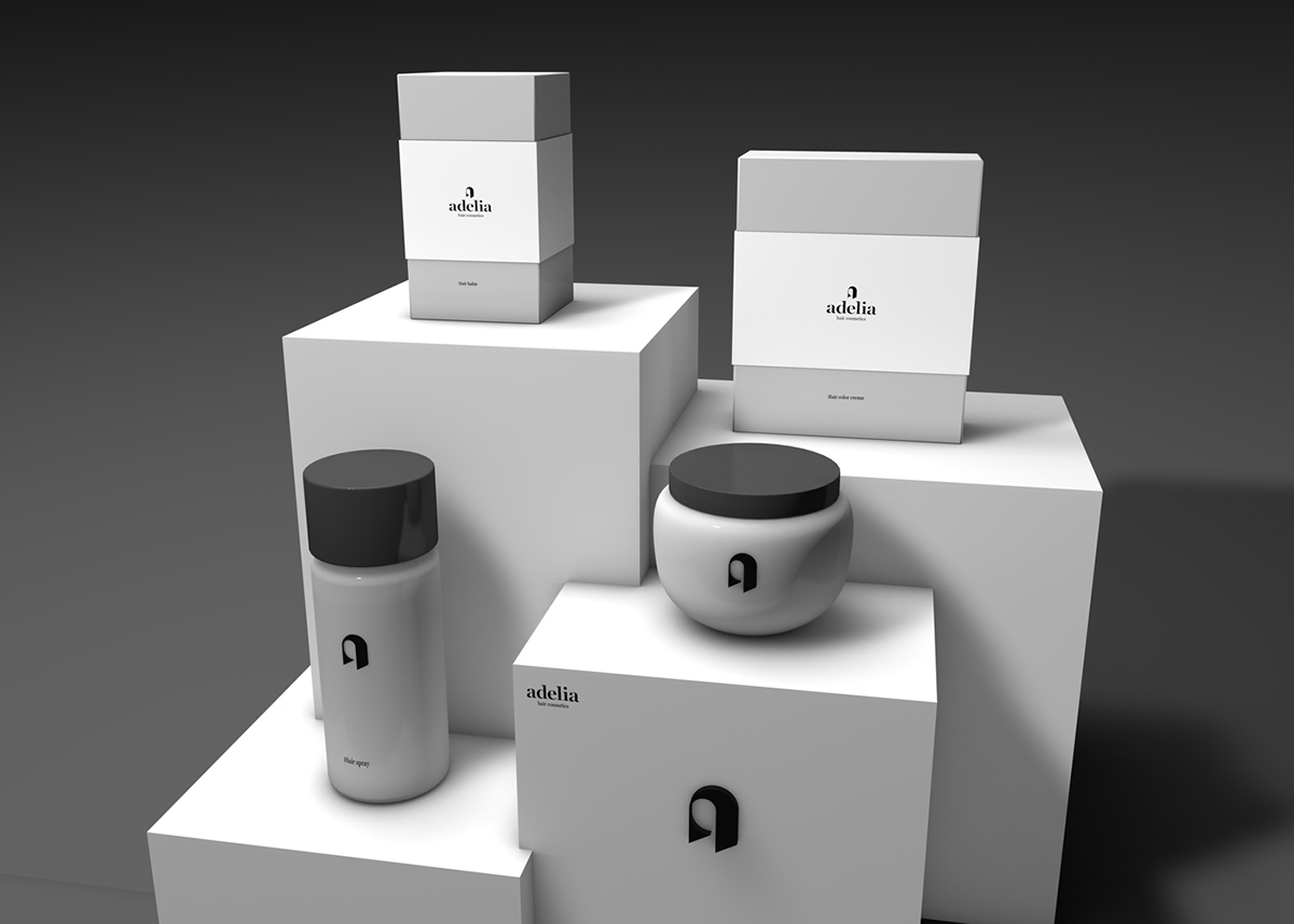 女性頭發護理產品品牌包裝設計