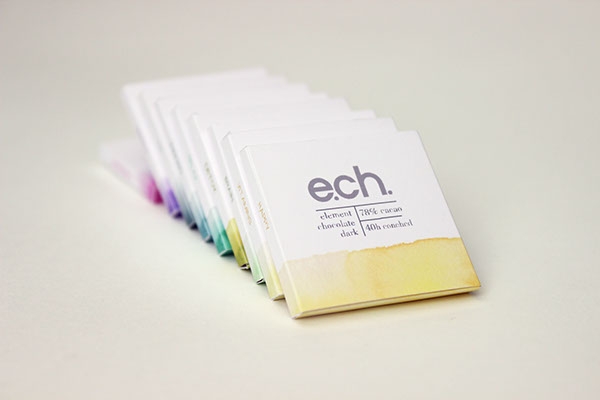 彩色之光， 生態(tài)手工巧克力食品包裝設(shè)計工程。