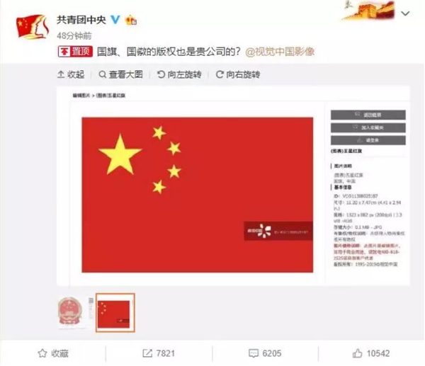 中共團中央，國旗