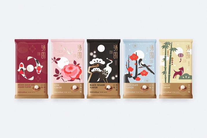 驚艷四座的國風之美，中式湯圓包裝設計